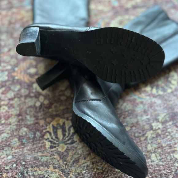 Black Knee High Boot Natural Rubber Aqua College - Picture 2 of 8